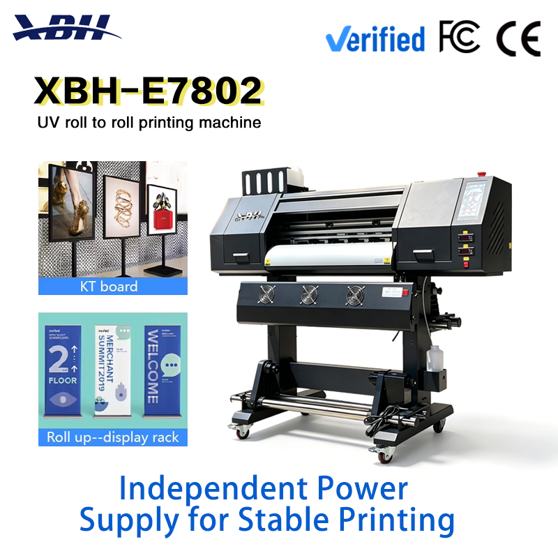 XBH-E7802 UV Roll-to-Roll Printer: Compact, Versatile for Advertising, Decoration & Custom Printing