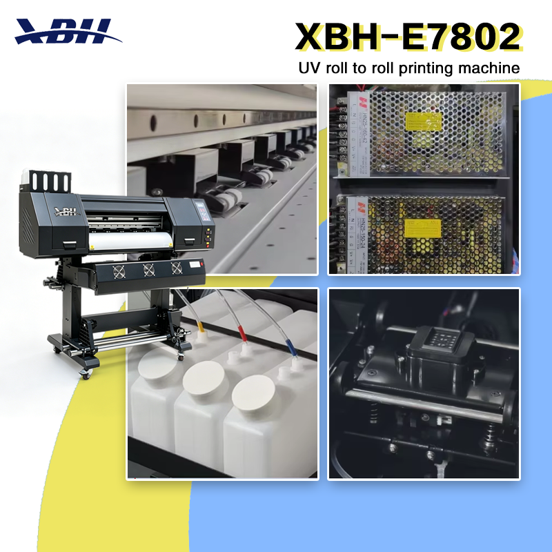 XBH-E7802 UV Roll-to-Roll Printer: Compact, Versatile for Advertising, Decoration & Custom Printing