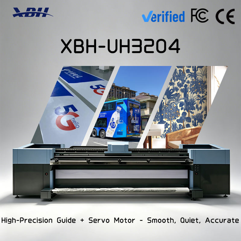 XBH-UH3204 3.2m UV Hybrid Printer: Industrial Wide Format Printer for Rigid & Flexible Media