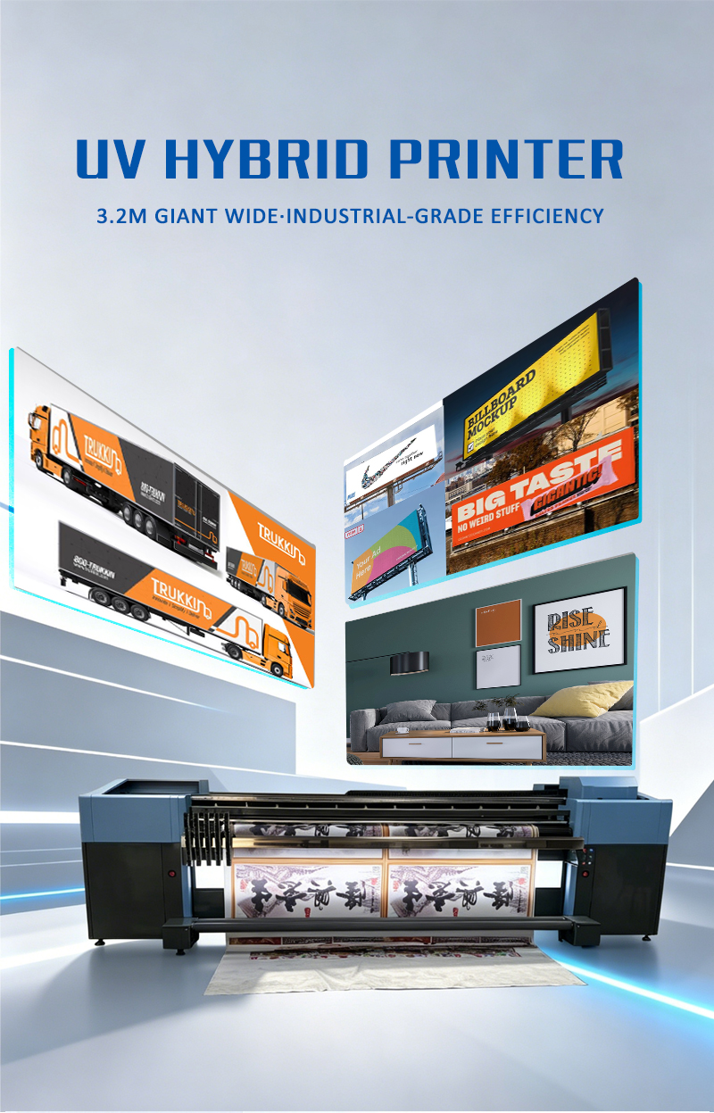 XBH-UH3204 3.2m UV Hybrid Printer: Industrial Wide Format Printer for Rigid & Flexible Media