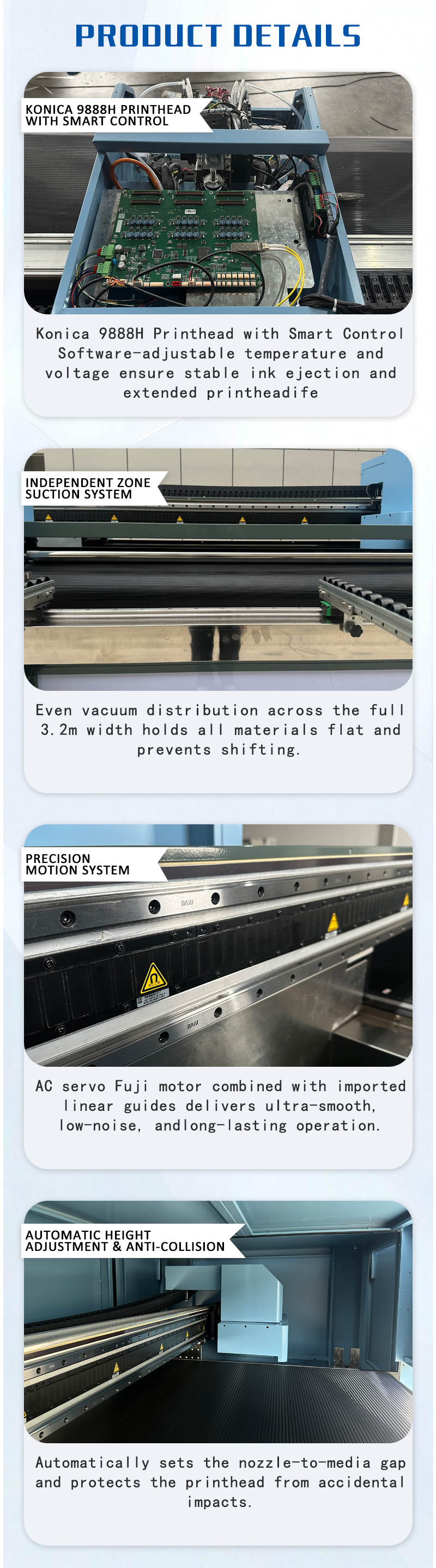 XBH-UH3204 3.2m UV Hybrid Printer: Industrial Wide Format Printer for Rigid & Flexible Media