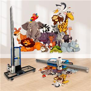 Vertical UV Wall & Floor Printer: Dual-Purpose Automatic 3D Wall Mural Printing Machine
