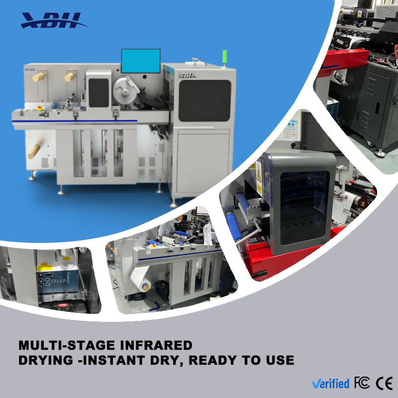 Digital Print-and-Cut Integrated Intelligent UV Label Machine | 350mm Roll To Roll Sticker Printer with Die Cutting Function
