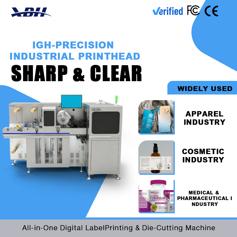 Digital Print-and-Cut Integrated Intelligent UV Label Machine | 350mm Roll To Roll Sticker Printer with Die Cutting Function