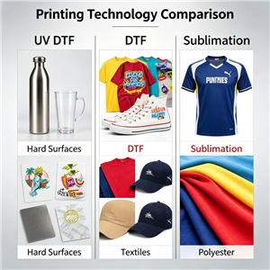 UV DTF vs DTF vs Sublimation: Which Printer Makes More Money for Small Business?