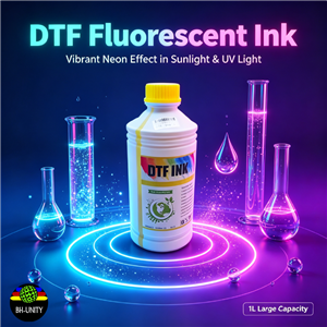 Wash Resistant DTF Fluorescent Ink - Durable Neon Transfer for Clothing
