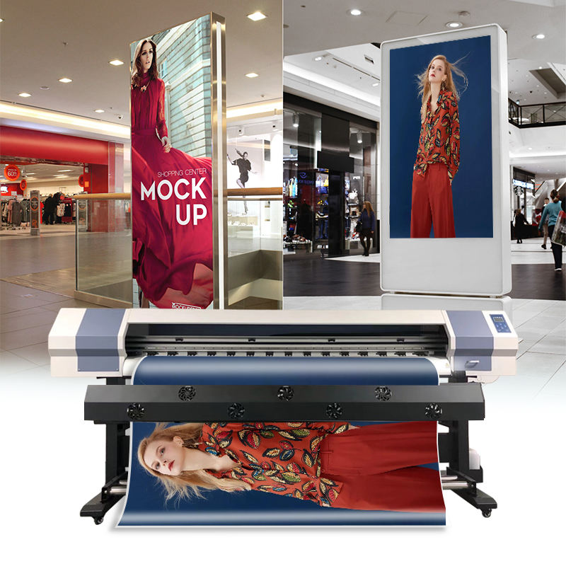 Affordable Eco Solvent Printer 1.6m 1.8m 3.2m 6 Color Eco Solvent Printer With XP600 Printhead for Indoor Billboard Poster