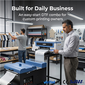 Compact Desktop DTF System - Space-Saving Small Footprint Printer & Shaker