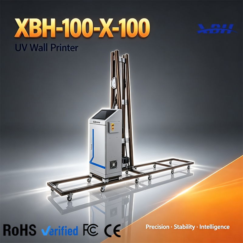 XBH‑100‑X‑100‑UV Wall Printer | Indoor Outdoor Vertical Wall Printing Machine