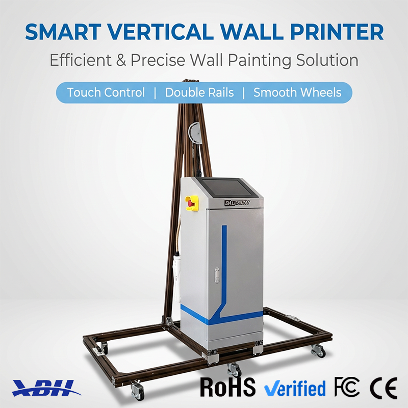 XBH‑100‑X‑100‑UV Wall Printer | Indoor Outdoor Vertical Wall Printing Machine
