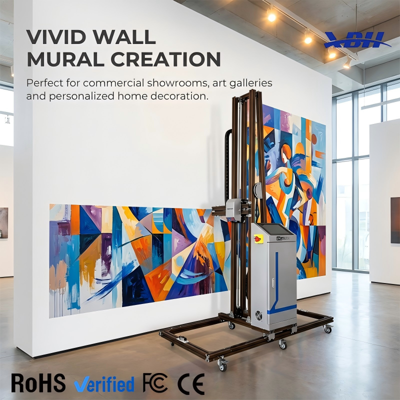 XBH‑100‑X‑100‑UV Wall Printer | Indoor Outdoor Vertical Wall Printing Machine