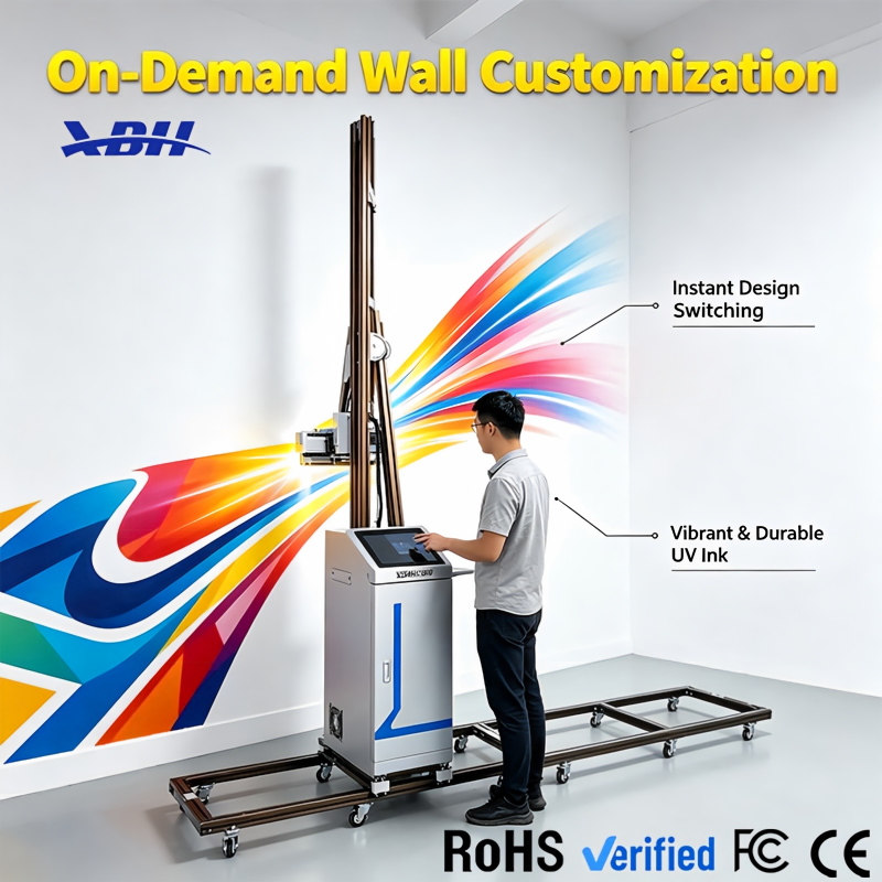 XBH‑100‑X‑100‑UV Wall Printer | Indoor Outdoor Vertical Wall Printing Machine