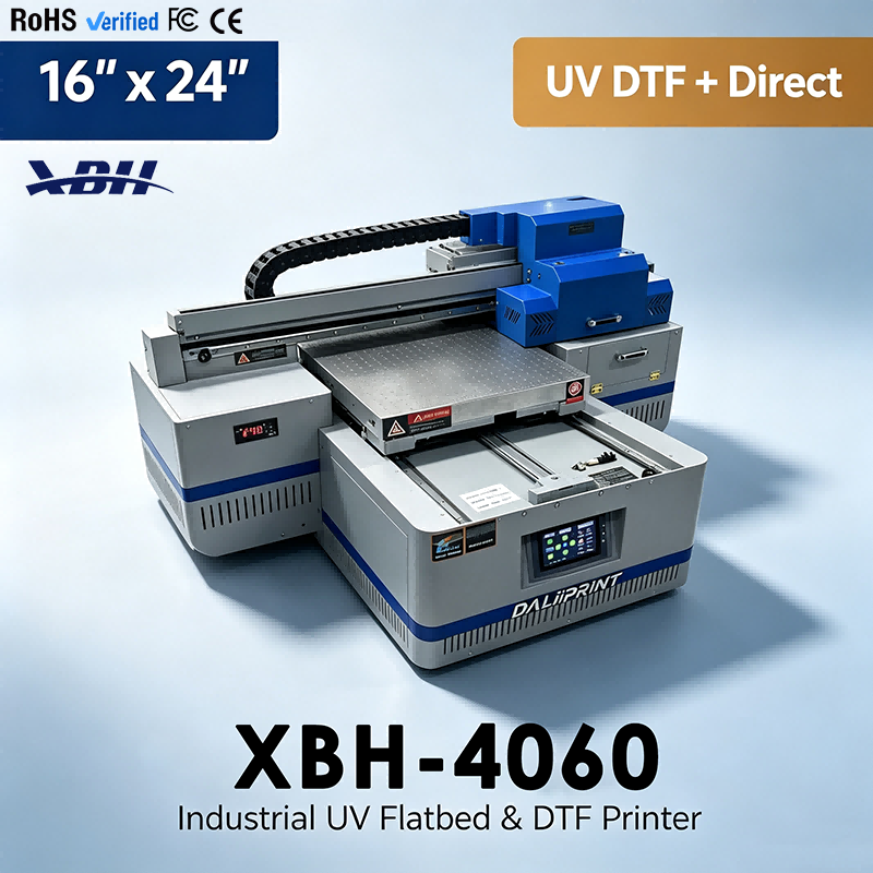 XBH-4060 UV Flatbed Printer - Compact 40x60cm Desktop UV Printing Solution