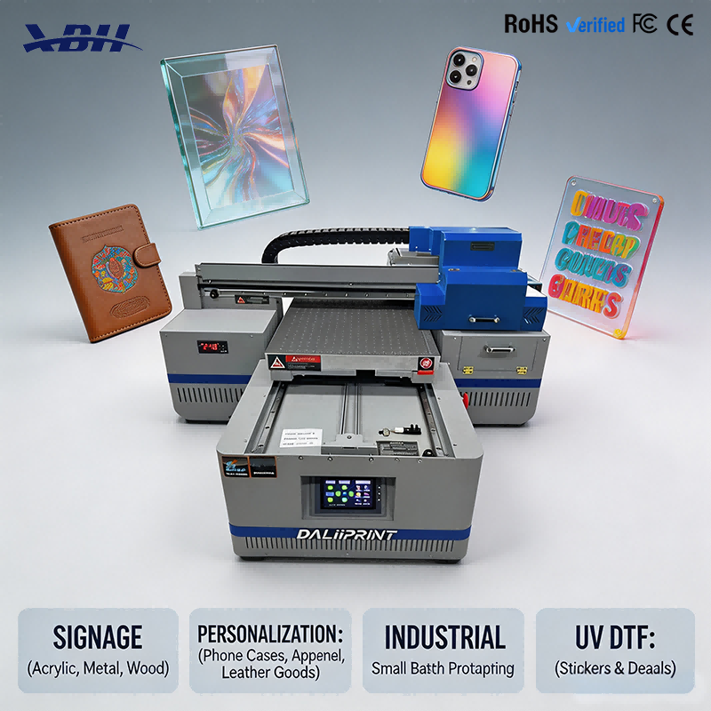 XBH-4060 UV Flatbed Printer - Compact 40x60cm Desktop UV Printing Solution