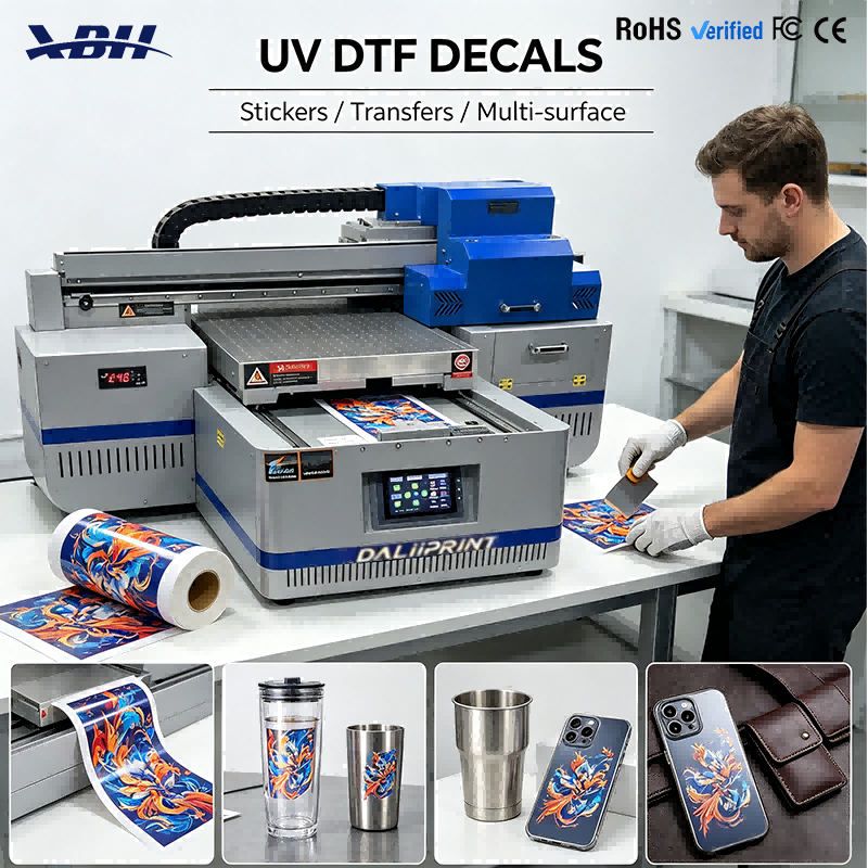 XBH-4060 UV Flatbed Printer - Vacuum Bed & White Ink Stirring System Stability