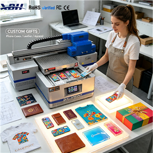 XBH-4060 UV Flatbed Printer - Water-Cooled UV Curing System Stable & Durable