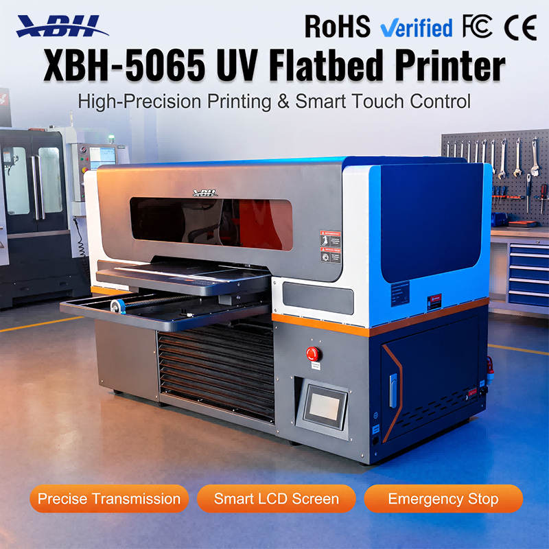 XBH-5065 UV Flatbed Printer - Smart Vision Alignment 0-Error Registration