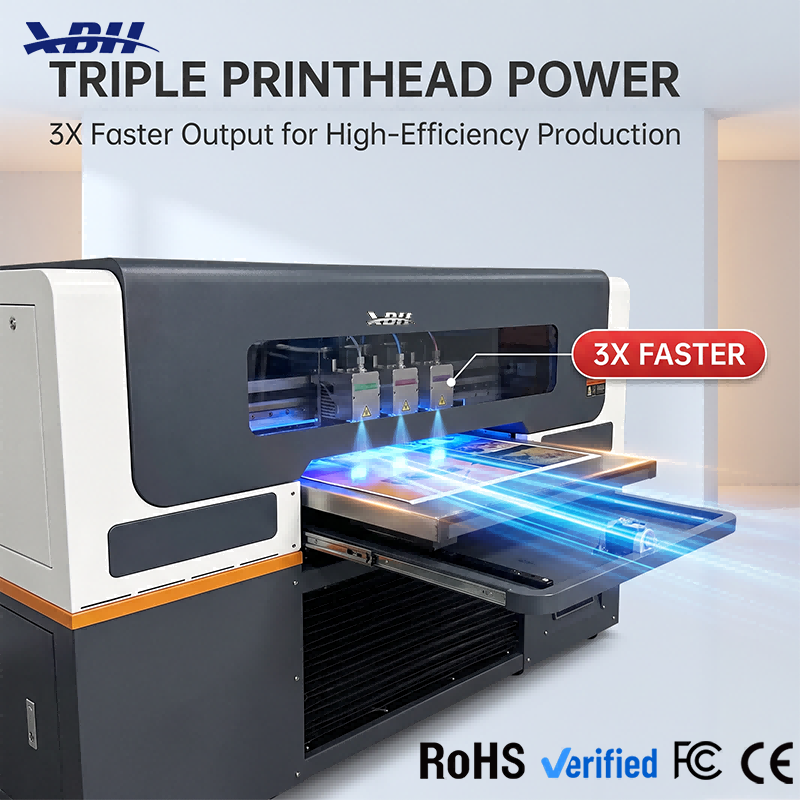 XBH-5065 UV Flatbed Printer - Smart Vision Alignment 0-Error Registration