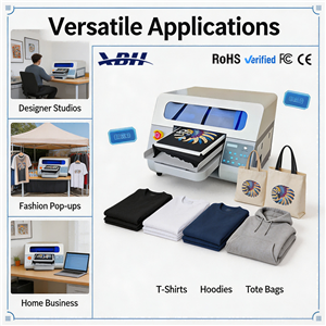 XBH A3-2 DTG Printer - Wide Fabric Compatibility Cotton Canvas Linen Modal & More