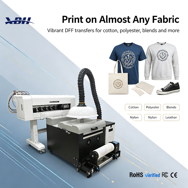 XBH-304 30cm DTF Printer - All-in-One Printing Powder Shaking & Drying