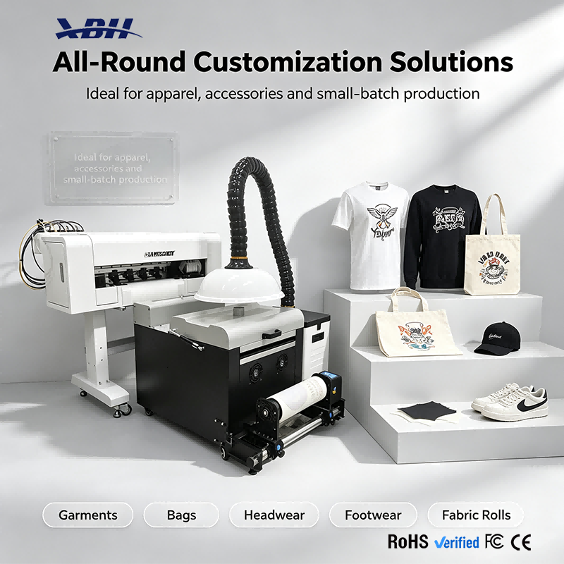 XBH-304 30cm DTF Printer - All-in-One Printing Powder Shaking & Drying