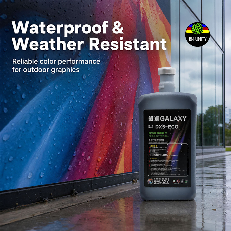 GALAXY DX5-ECO Solvent Ink - Wide Color Gamut Vivid Bright Saturated Professional Output