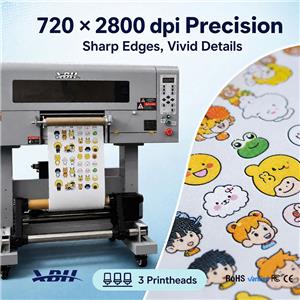 30cm A3 UV DTF Printer Roll to Roll I3200 Print Head DTF Label Sticker Machine 2 in 1 with Laminator for Crystal Stickers