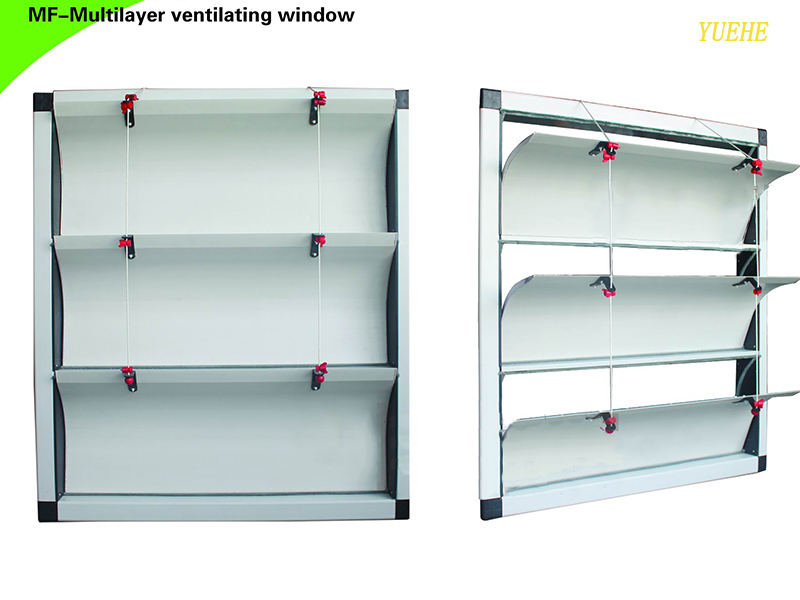 Plastic ventilating window and shutters