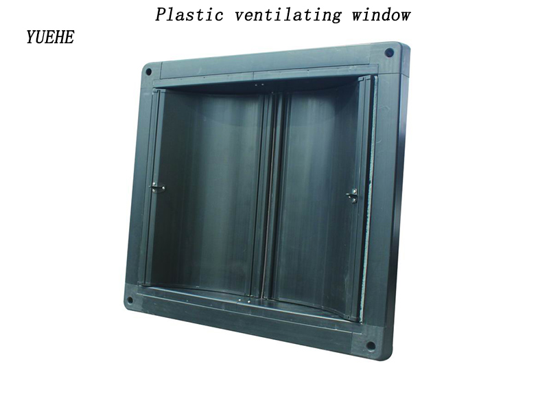 Plastic ventilating window and shutters