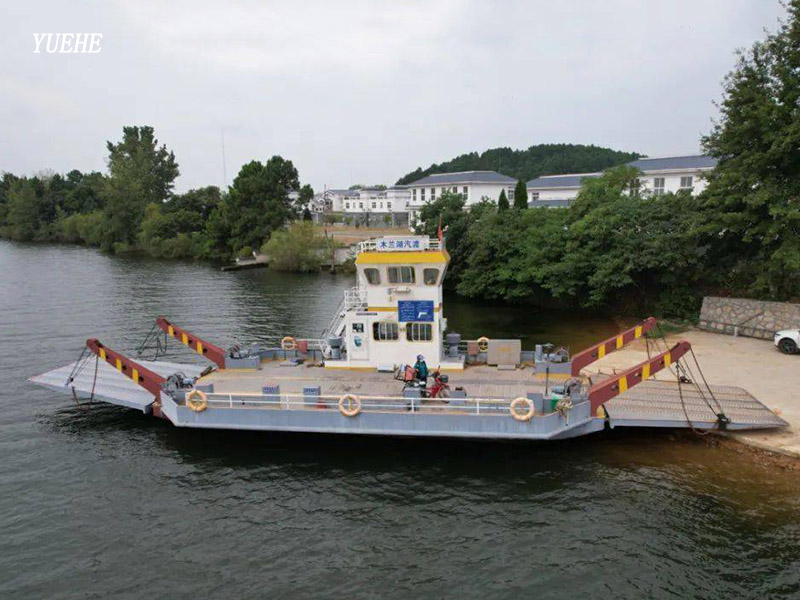 flat barge for cargo and car ferry