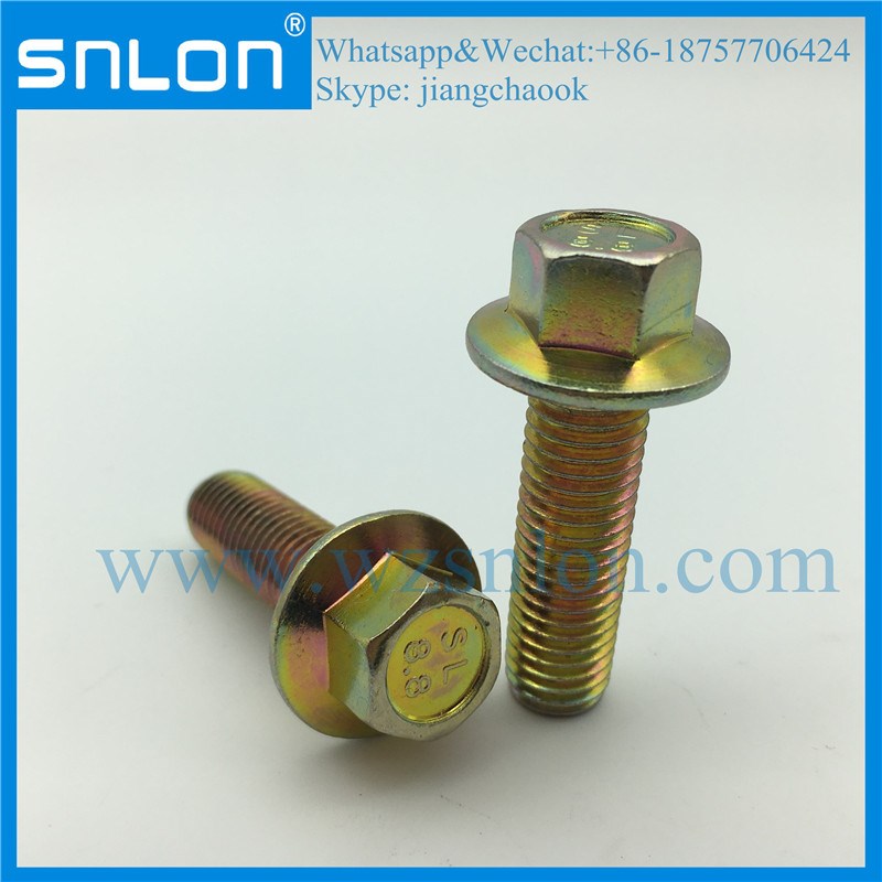 Chrome Coating Hex Head Bolt With Flange