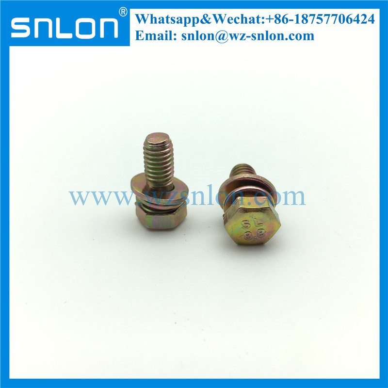 Hex Head Screws With Washer Attached