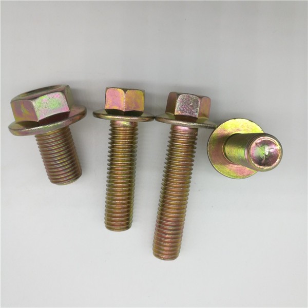 Flange Bolt Flange Screw Yellow Zinc 10.9 8.8 Manufacturers, Flange Bolt Flange Screw Yellow Zinc 10.9 8.8 Factory, Supply Flange Bolt Flange Screw Yellow Zinc 10.9 8.8