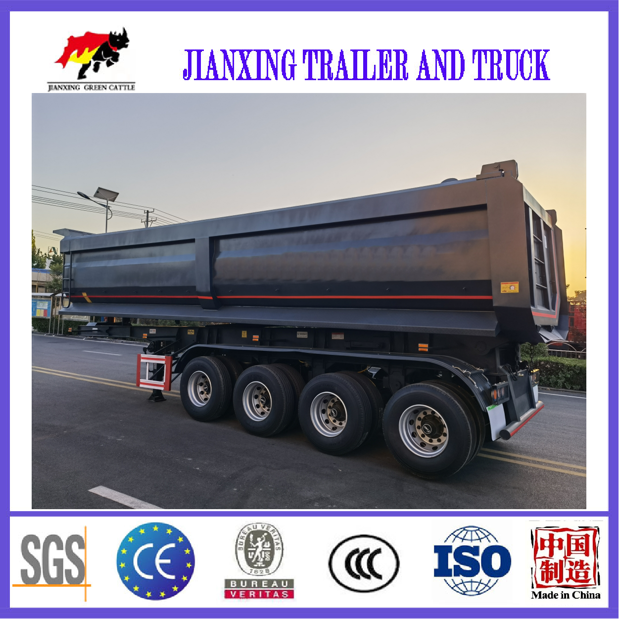 Supply Customizable Axles Rear Dump Semi Trailer Wholesale Factory