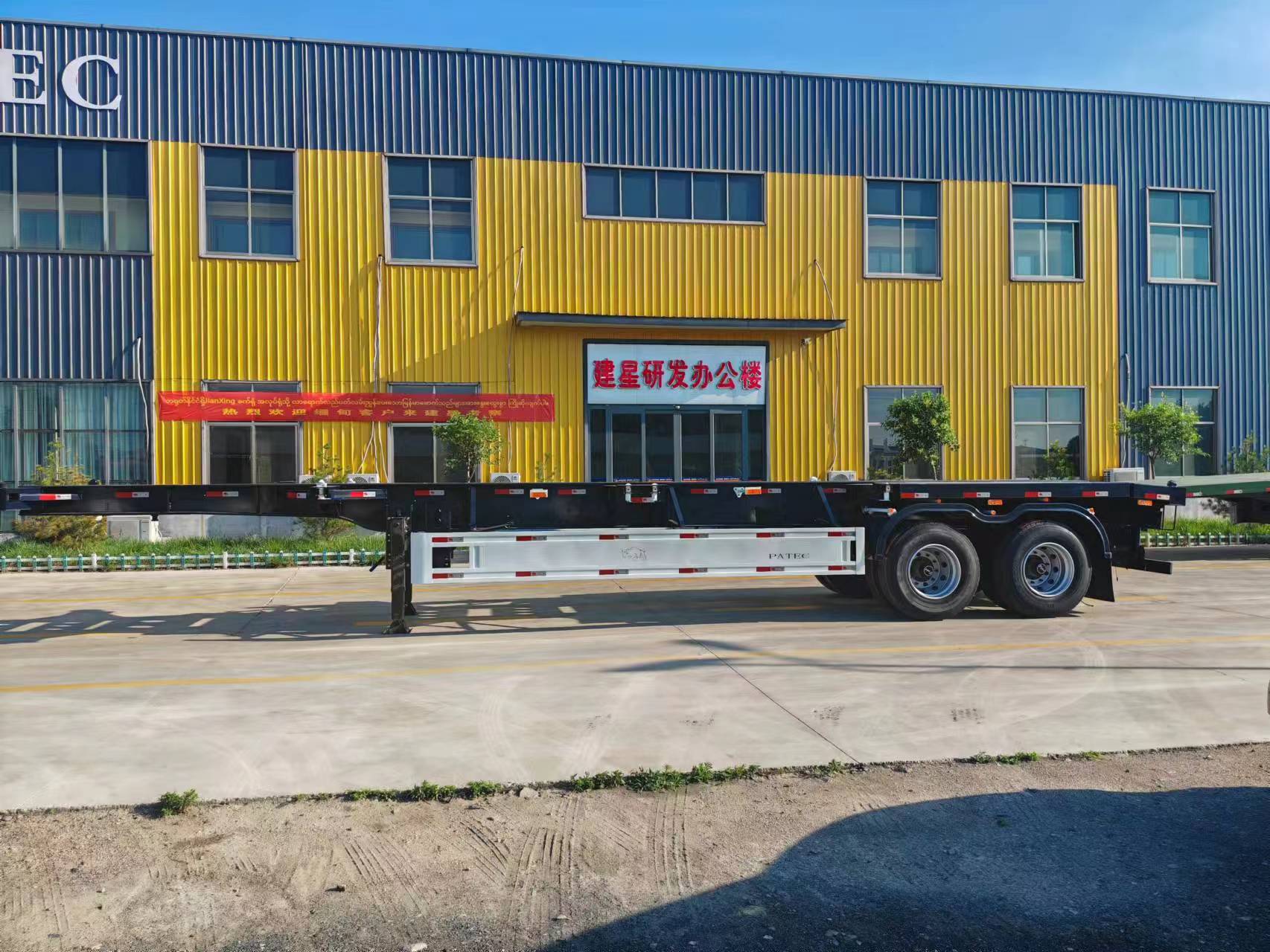 supply-2-axles-skeleton-container-semi-trailer-wholesale-factory-jian