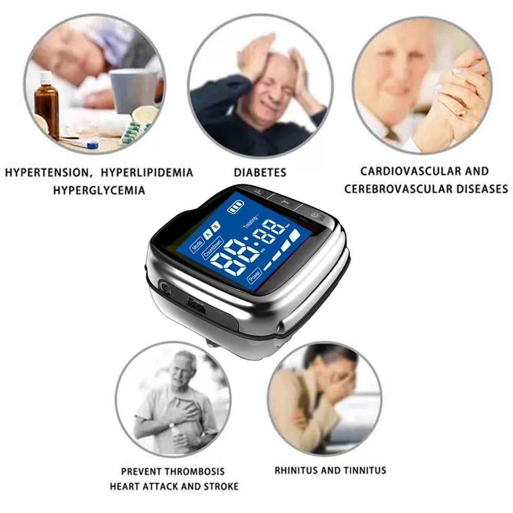 Hypertension Laser Therapy Wrist Watch