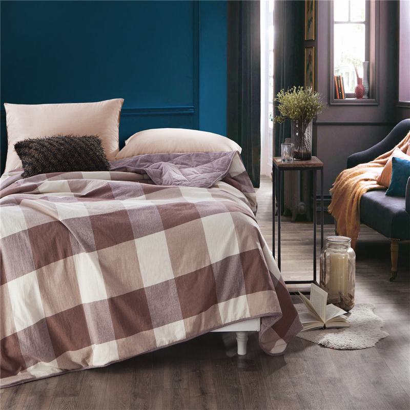 Supply Machine Washing Pure Color Cotton Summer Quilt Wholesale Factory