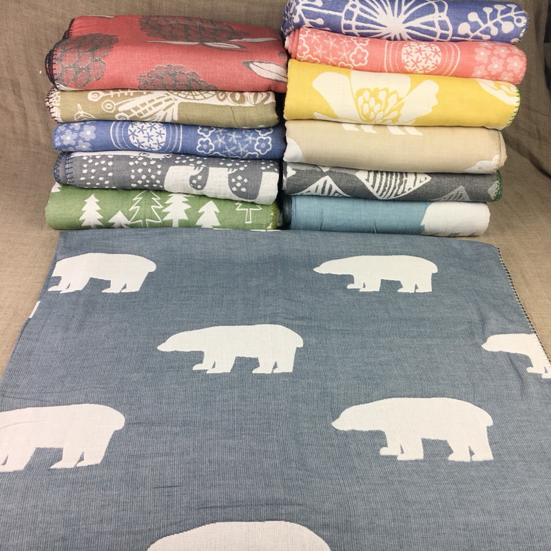 Supply Japanese Cotton Textile Printing Towel Blanket Wholesale Factory