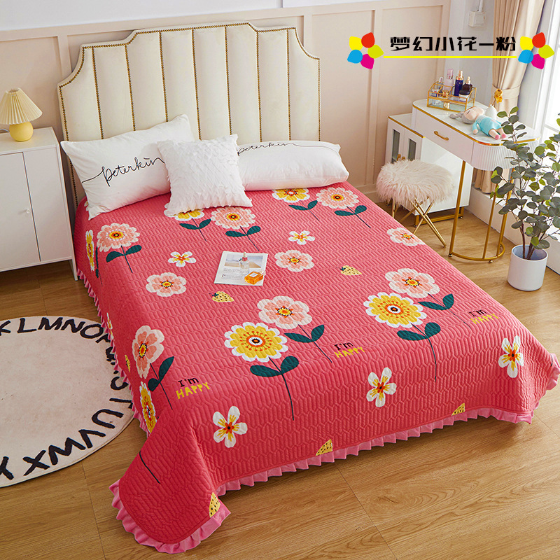 Colorful Pattern Printed Coverlet | Quilt