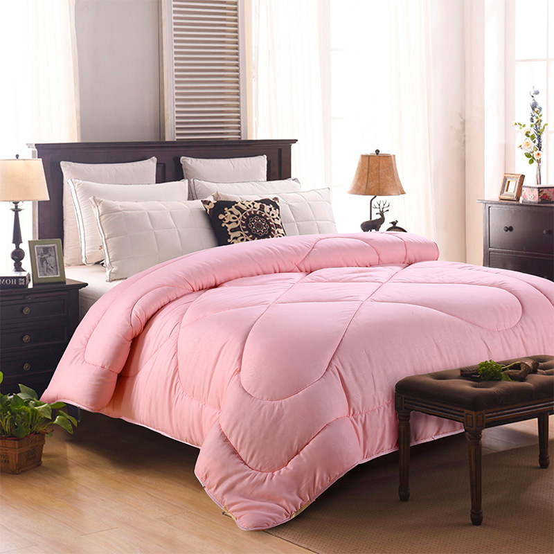 Supply light bluish green pure colour knurling winter quilt Wholesale Factory PingDingShan