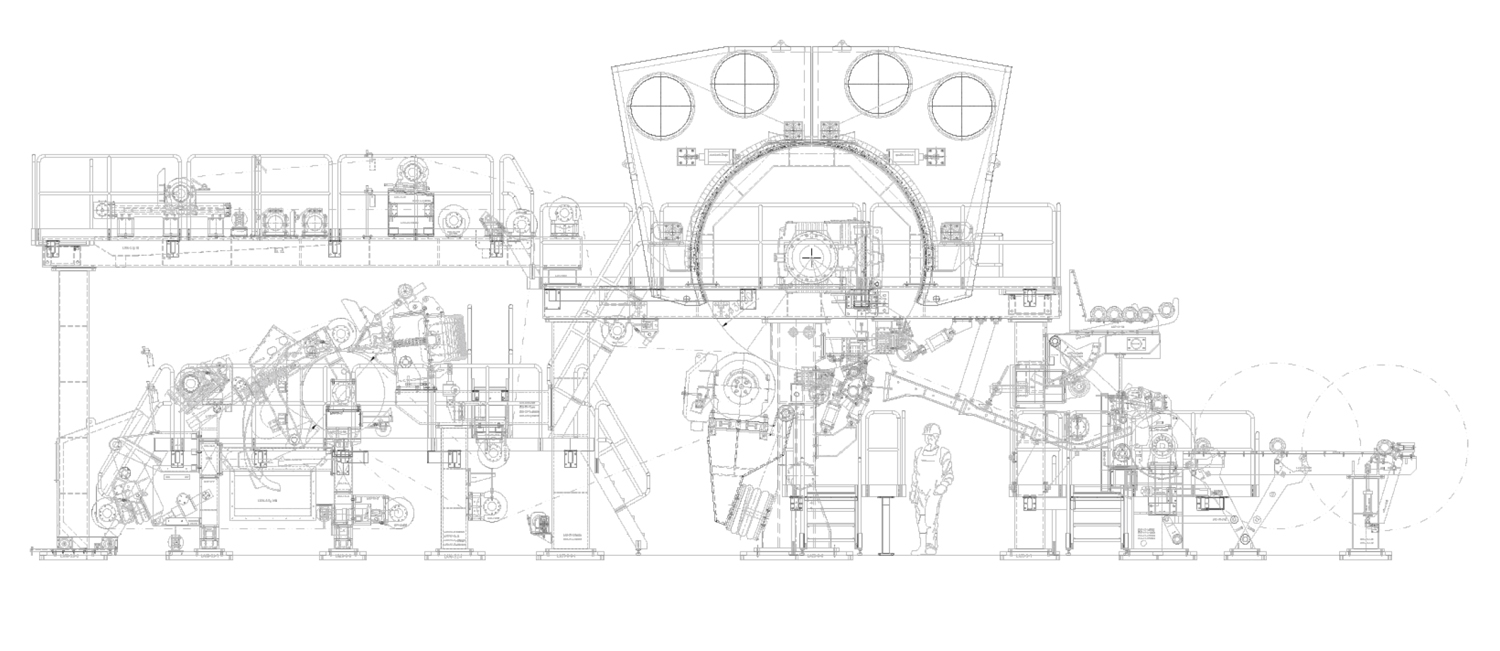 steam dryer hood tissue machine