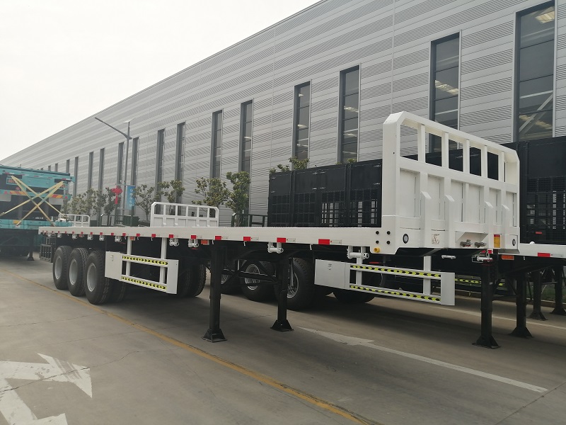 SKD AT CKD THREE AXLES CONTAINER SEMI TRAILER NA MAY COLOMN BOARD