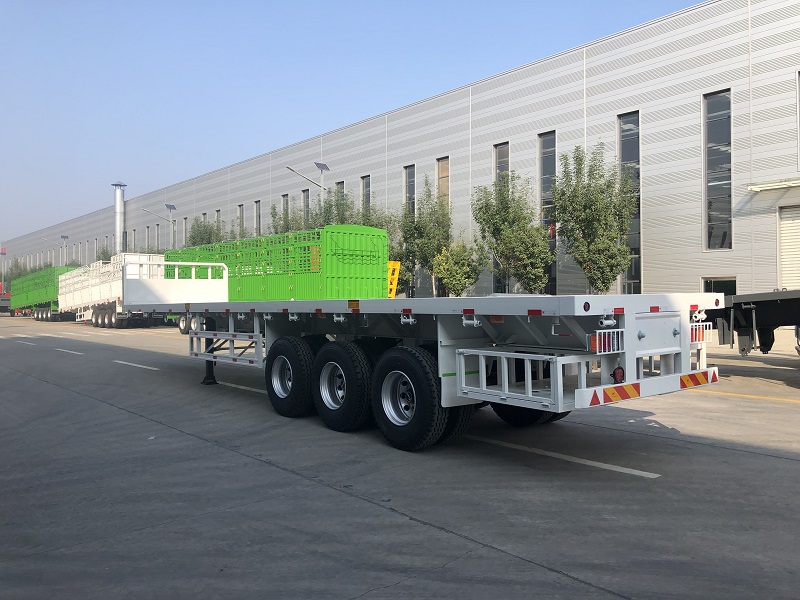 SKD AND CKD THREE AXLES CONTAINER FLAT SEMI TRAILER