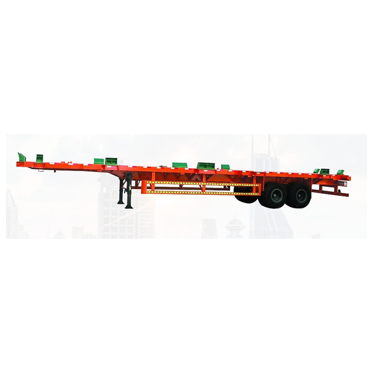 THREE AXLES FLAT BED LOW BED CONTAINER SEMI TRAILER