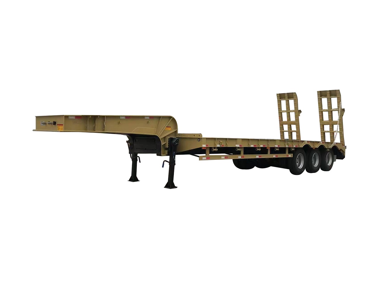 50 TON 80 TON LOW BED O FLAT BED SEMI TRAILER PARA SA CONTAINER O LARGE SCALE EQUIPMENT TRANSPORTATION