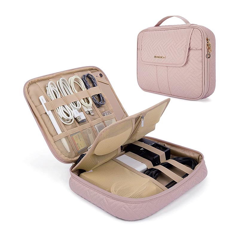 Estuche organizador electrónico Organizador de bolsas electrónicas de doble capa de viaje