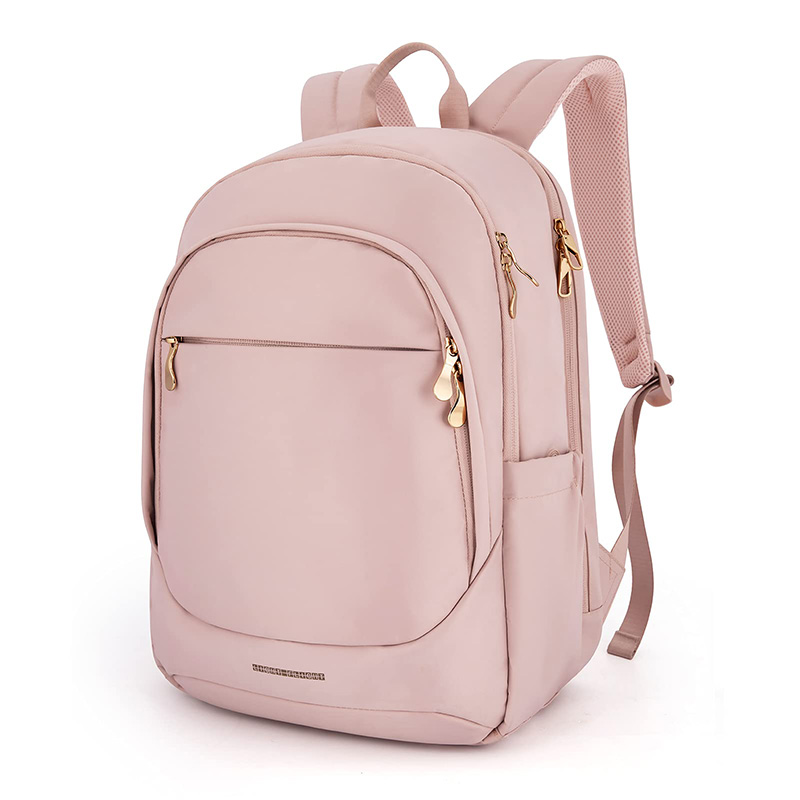 15.6 Inch Minimal Slim Pink Laptop Backpack