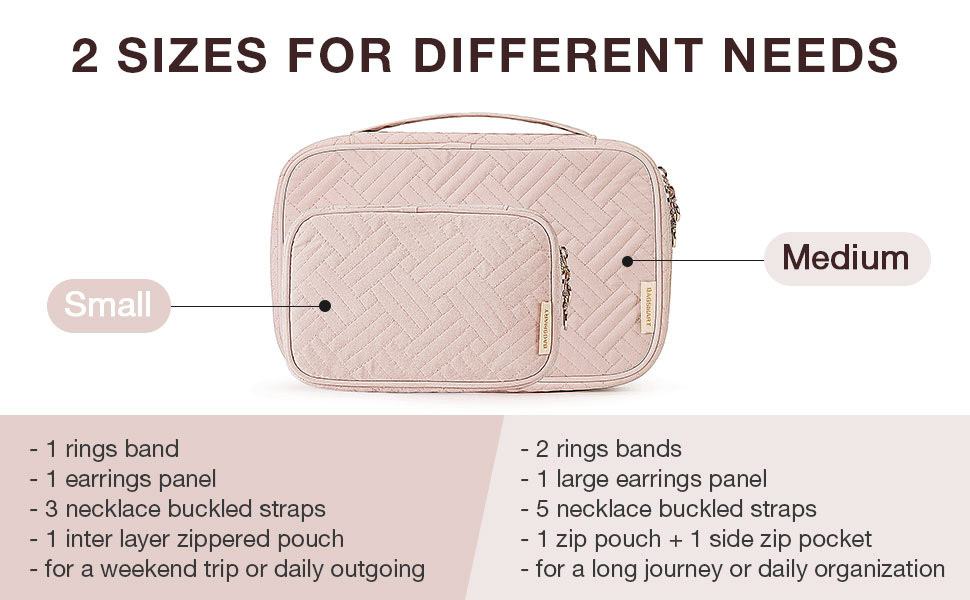 Zipped Velvet Travel Jewelry Box Travel Case