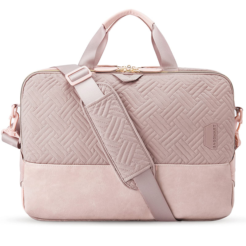 15,6 inch laptoptas roze aktetas voor dames