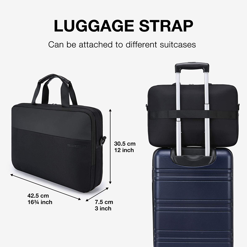 Travel Slim Laptop Case for Computer Business Expandable Briefcase Bag